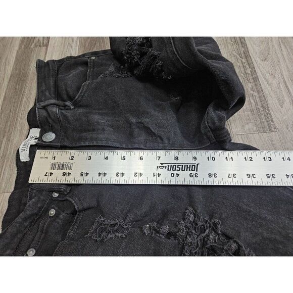 (3/$35) Vintage Almost Famous Size 9 Pockets Distressed Black Denim Jeans - Picture 10 of 11